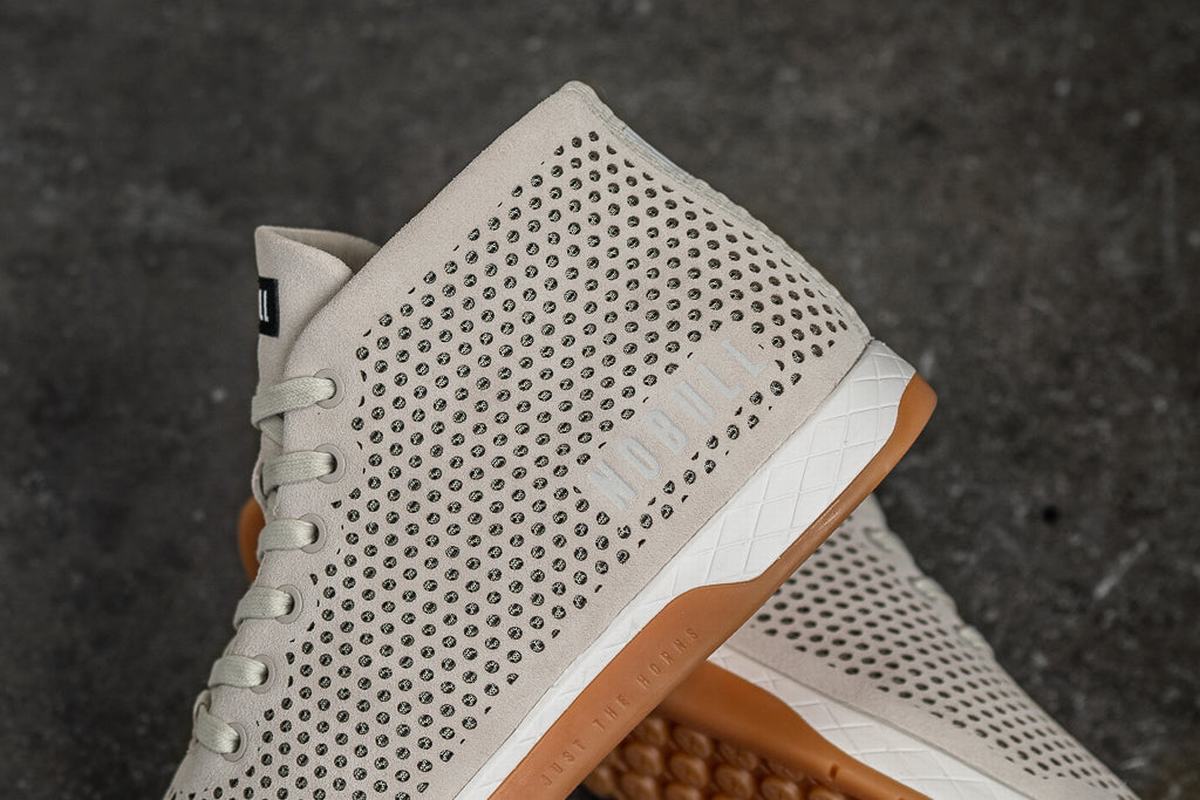 Nobull Suede Mid Men's Trainers Grey | Australia (IO2810)